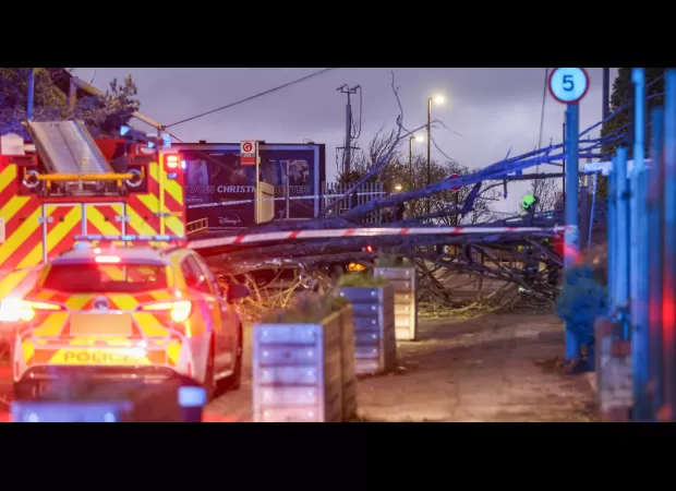 Woman injured when tree fell in high winds of Storm Henk (94mph).