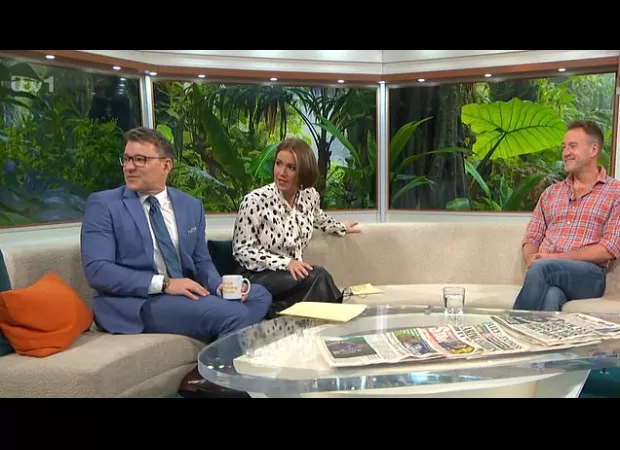 Susanna Reid alarmed after hearing a loud noise while filming Good Morning Britain.