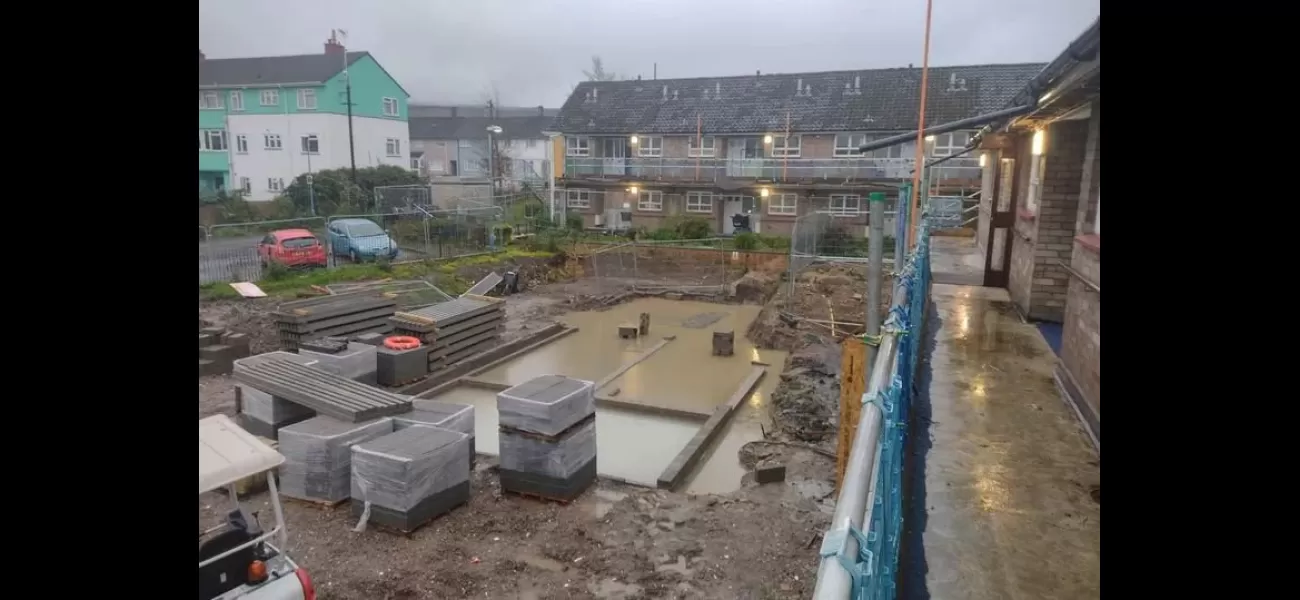 Elderly pensioners left in a 'hell-hole' as building workers suddenly vanish.