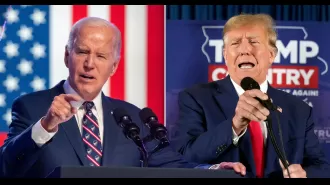 Trump mocks Biden's speech, ignoring the anniversary of the Jan. 6 riot.