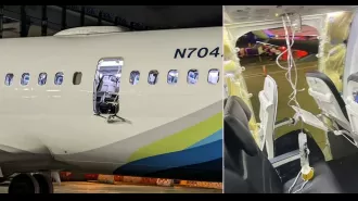 Plane makes emergency landing due to window falling out mid-flight.