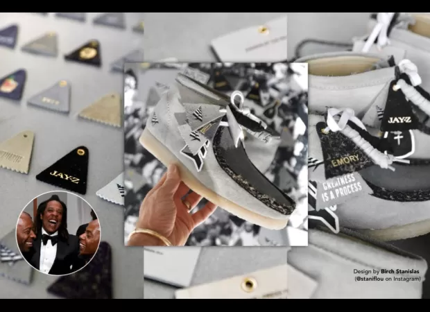 Jay-Z gave his inner circle custom Wallabees as a special gift.