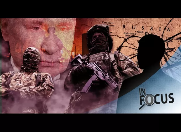 Russians risking their lives for safety from war, facing tremendous hardship.