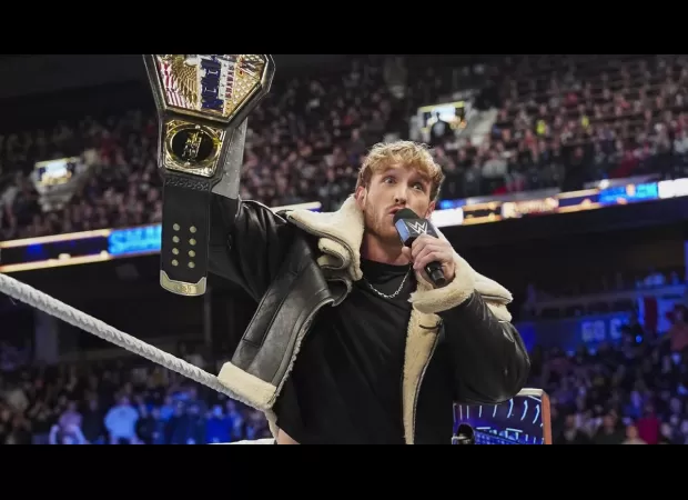 Logan Paul has a black eye after being punched by a WWE star in an altercation.