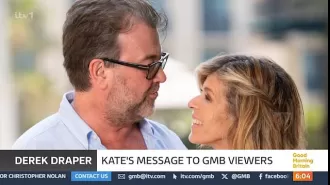 Hug your loved ones tight; Kate Garraway encourages GMB viewers to cherish those close to them after Derek Draper's death.