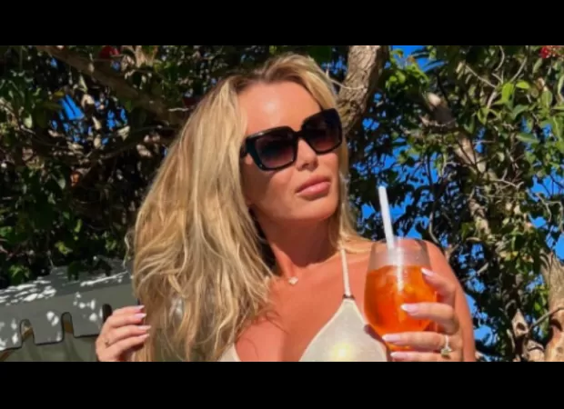 Amanda Holden stuns in her latest beachwear snaps, looking effortlessly stylish.