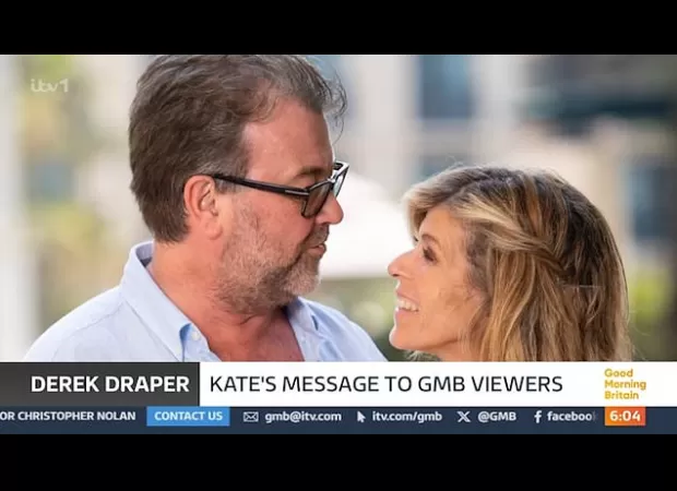Hug your loved ones tight; Kate Garraway encourages GMB viewers to cherish those close to them after Derek Draper's death.