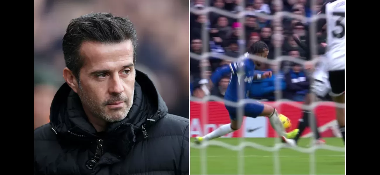 Marco Silva, manager of Fulham, criticizes referees for not noticing an obvious red card during their loss to Chelsea.