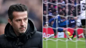 Marco Silva, manager of Fulham, criticizes referees for not noticing an obvious red card during their loss to Chelsea.