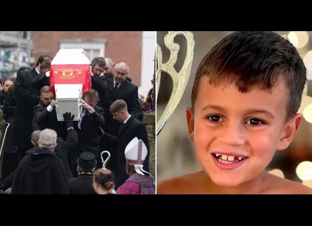 A 7-year-old boy's burial in his beloved churchyard was allowed by King Charles.