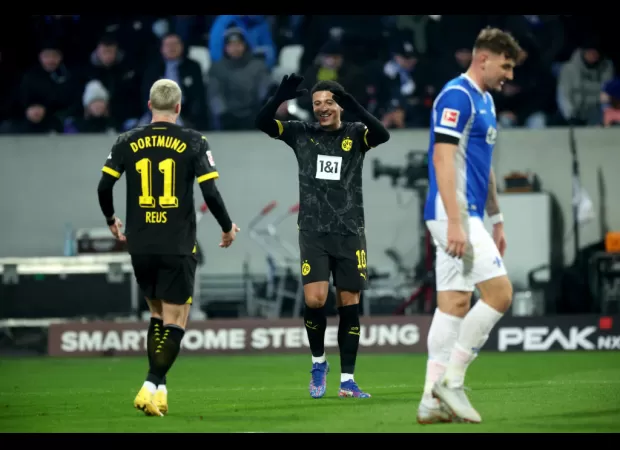 Jadon Sancho is happy and believes his assist on his first appearance back at Borussia Dortmund was meant to happen.