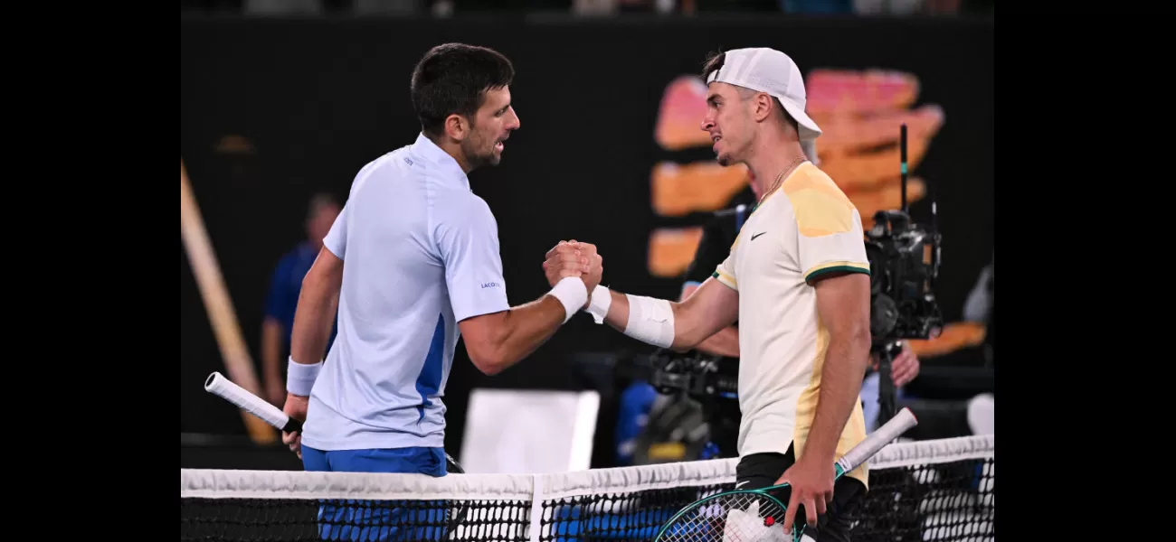 Novak Djokovic predicts a bright future for Dino Prizmic after a close first round match.