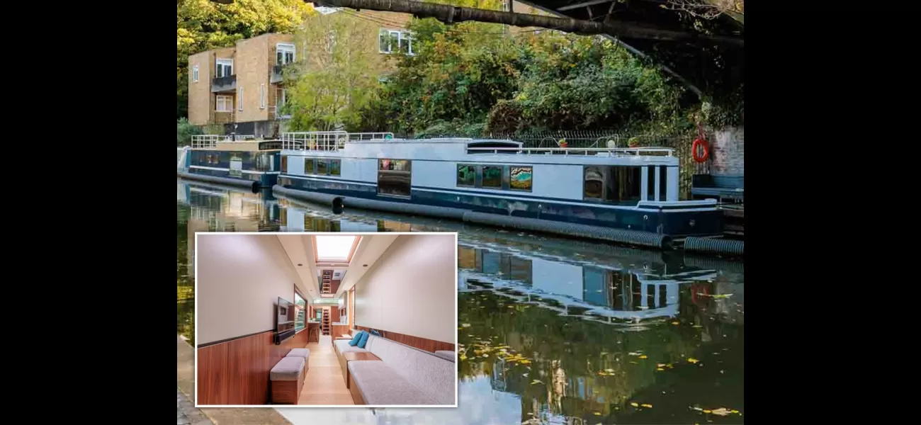 Own a luxurious houseboat in London for just £600,000.