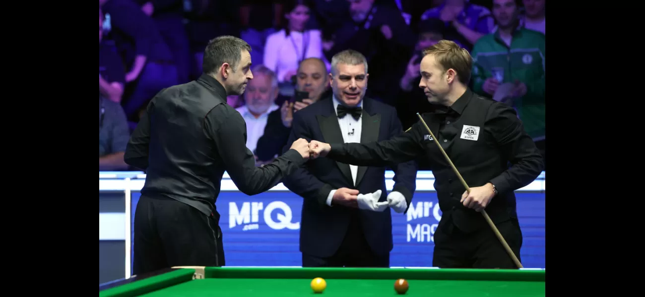 Ronnie O'Sullivan admits that the challenge of testing Ali Carter's mental toughness was the only thing that excited him.