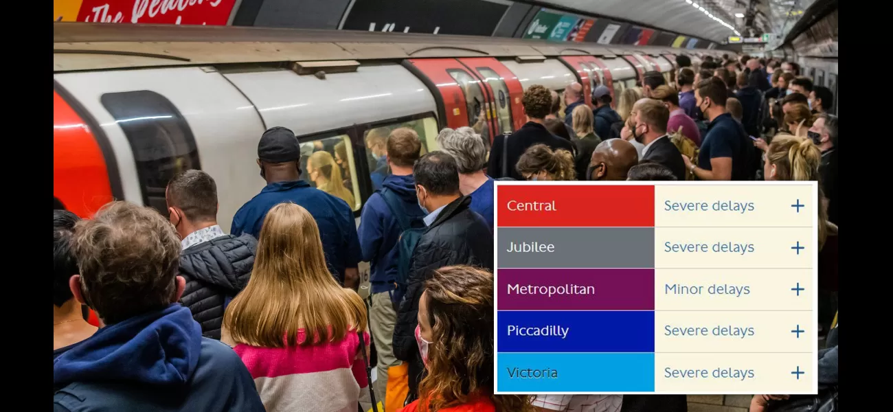Monday morning commute nightmare as several Tube routes experience delays.