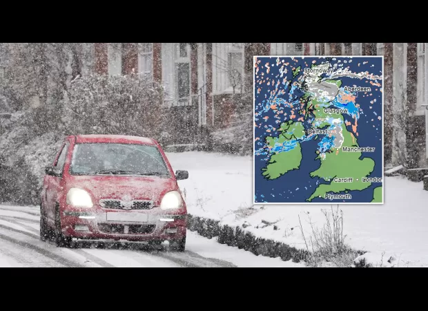 UK could see more snow with temperatures dropping to -5°C, according to the Met Office.