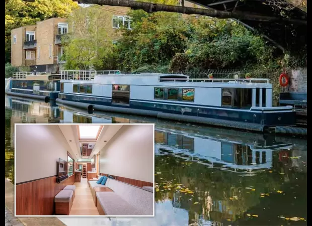 Own a luxurious houseboat in London for just £600,000.