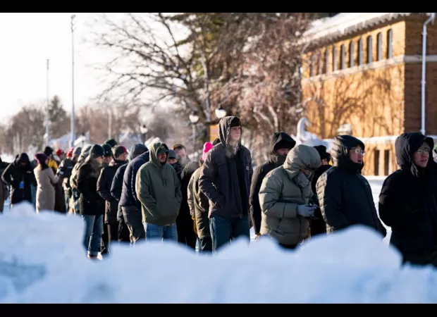 Iowa campaign events impacted by severe winter weather before Jan. 15 caucus.