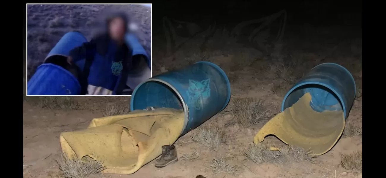 Two young girls discovered in barrels at a cult's compound after going missing.