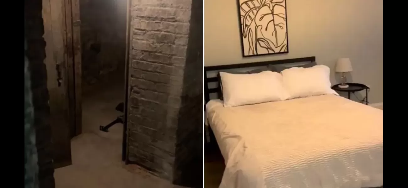 Airbnb guest horrified by discovery of hidden room in rental.