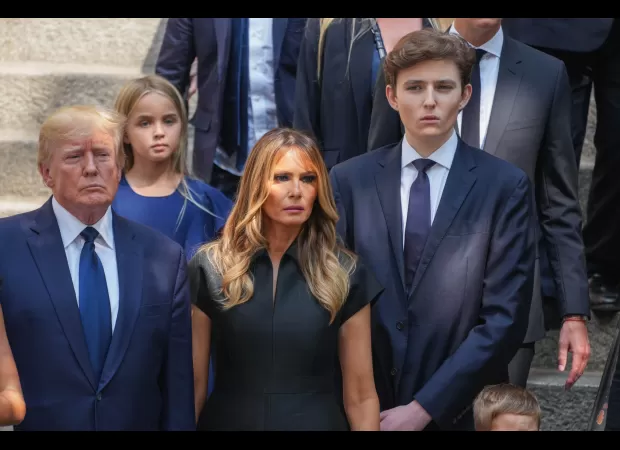 Trump explains why Barron is tall