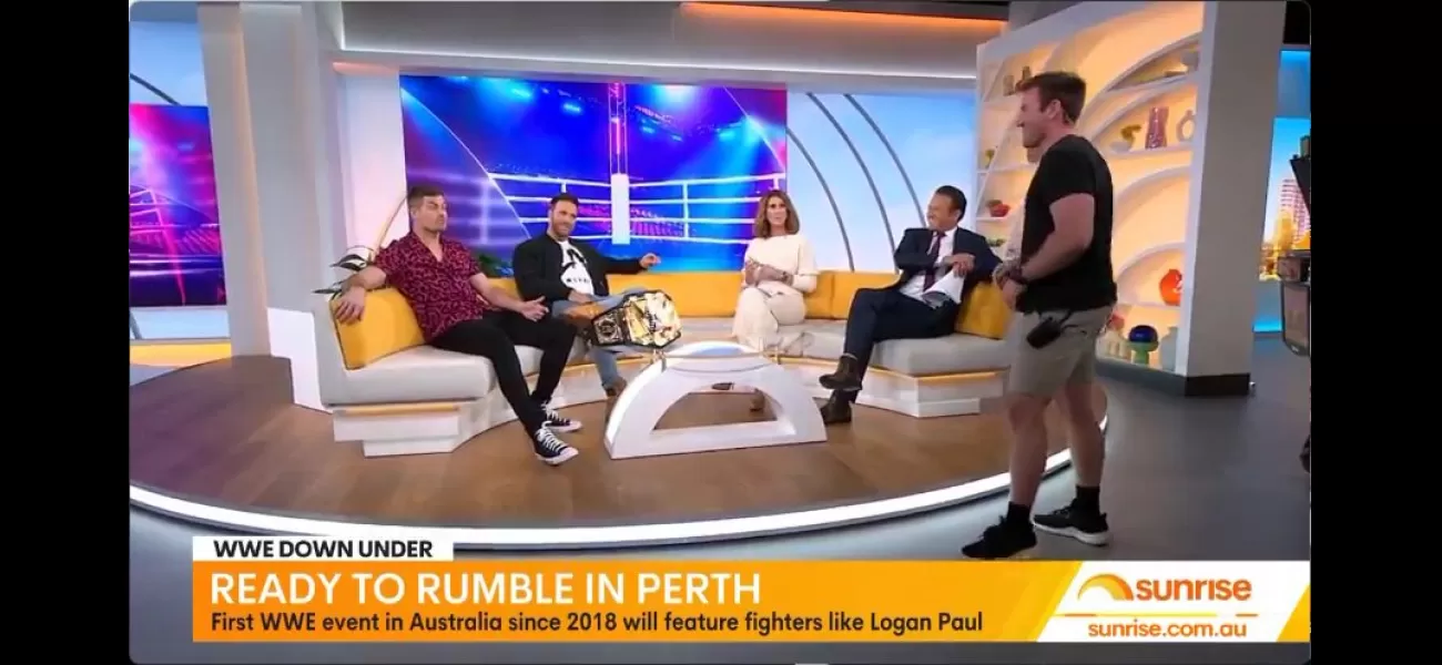 A WWE wrestler gets angry during an interview and threatens to punch the host.