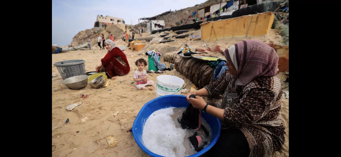 Gazan females repurpose tents as menstrual hygiene products.