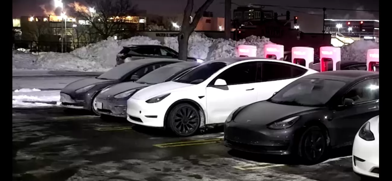 Tesla drivers can't recharge cars because stations froze.