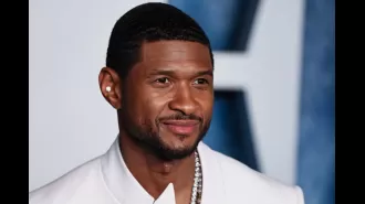 People are criticizing Vogue for featuring Usher on the Super Bowl cover with a small background image.
