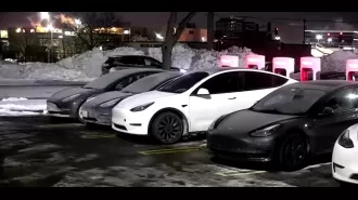 Tesla drivers can't recharge cars because stations froze.