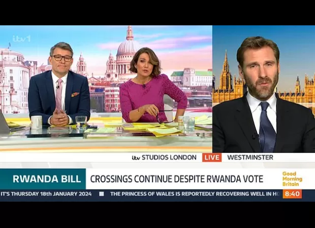 TV host Susanna Reid praised for taking down a Conservative politician in a heated argument.