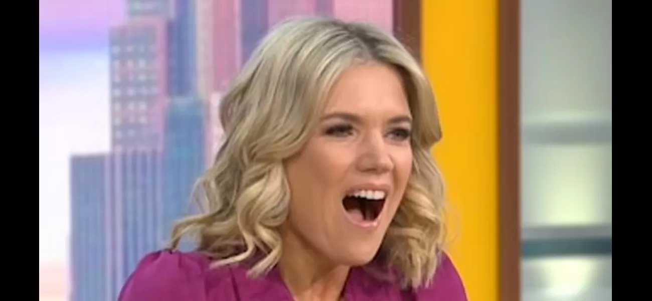 TV host embarrassed after forgetting underwear in studio.