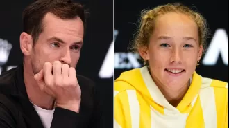 Mirra Andreeva praises Andy Murray and plans to save his tweet as Russian teenager continues successful run at Australian Open.