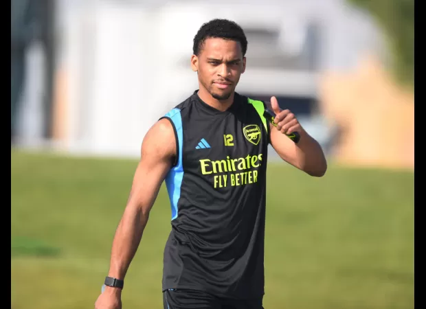 Arsenal's Mikel Arteta shares positive news on Jurrien Timber's potential return date following recent developments.