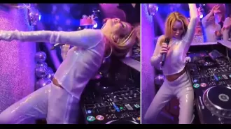 Amanda Holden, 52, excels at her daughter Lexi's 18th birthday celebration.