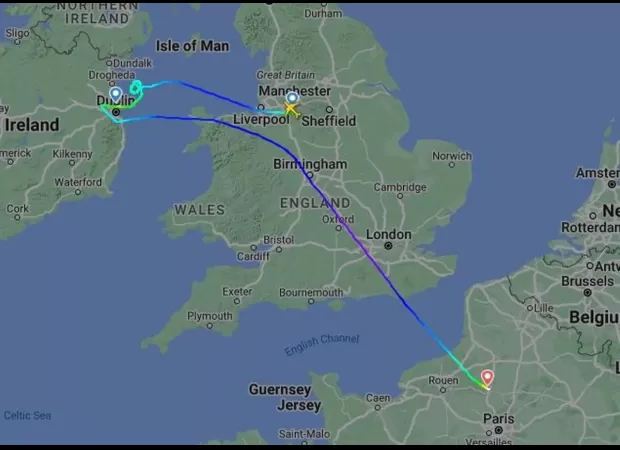 Storm Isha forces Ryanair flight to take 500-mile detour, causing a 'nightmare' for passengers.
