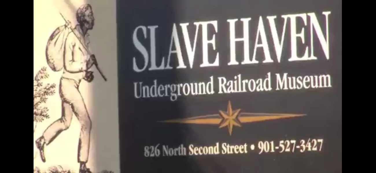 Memphis museum dedicated to Underground Railroad, Slave Haven, closes due to fire.