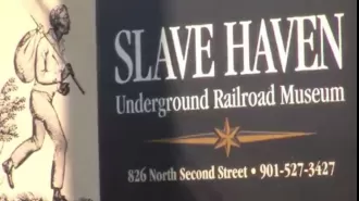 Memphis museum dedicated to Underground Railroad, Slave Haven, closes due to fire.