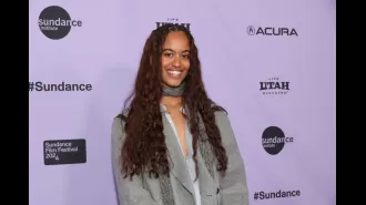 Malia Obama makes an appearance at Sundance Film Festival for her first short film, 'The Heart'.
