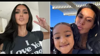 Kim Kardashian looks stunning in unedited photos that were accidentally released, while her daughter North West causes chaos on TikTok.