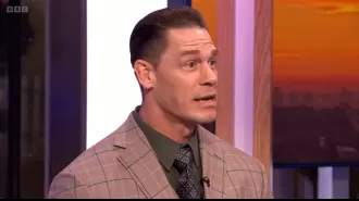 Wrestler John Cena makes risqué joke that the hosts of The One Show don't understand.