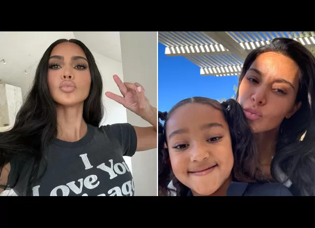 Kim Kardashian looks stunning in unedited photos that were accidentally released, while her daughter North West causes chaos on TikTok.