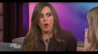 Sofía Vergara is shocked by Kelly Clarkson's statement about Griselda's transformation, asking if she's crazy.