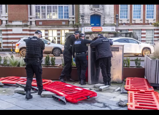A fight on a crowded street leaves five injured and taken to the hospital.