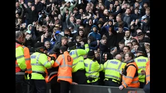 West Brom and Wolves' FA Cup game halted due to issues in the stands.