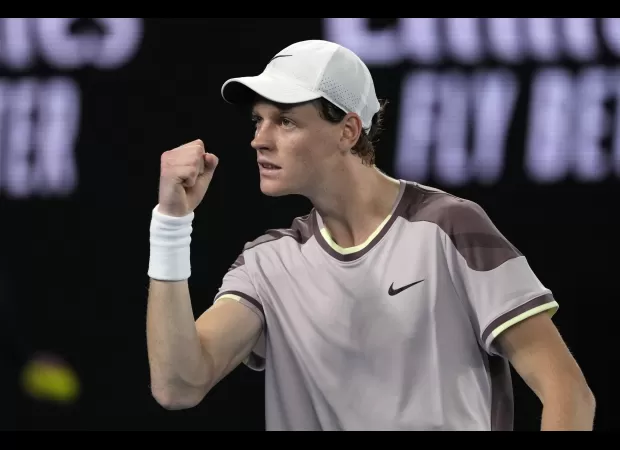 Sinner defeats Medvedev in thrilling turnaround for Australian Open victory.