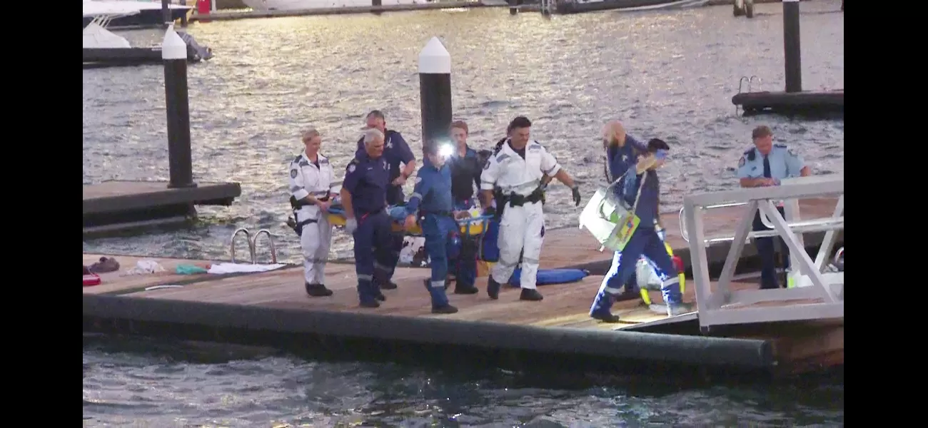 A female critically injured following a shark attack.