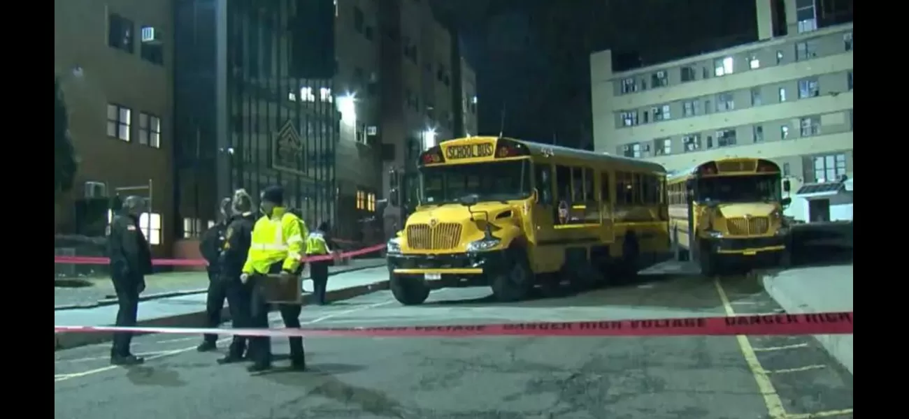 A boy was hit and killed by a school bus while walking home from yeshiva.