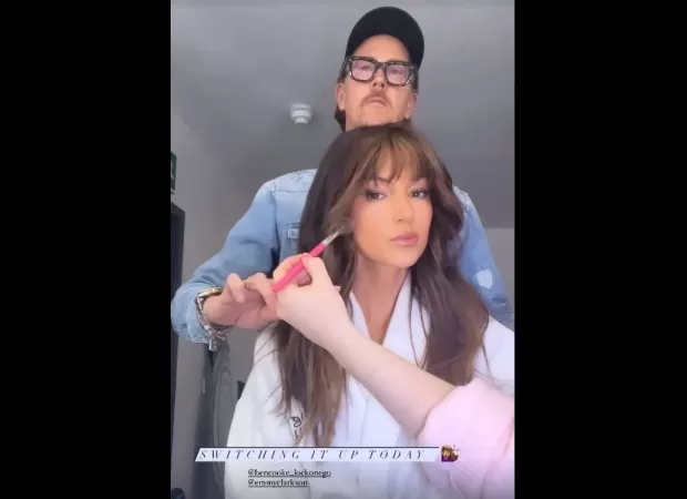 Michelle Keegan debuts new hairstyle following glamorous transformation.