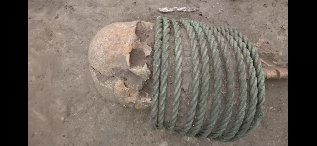 Strange burials from the Dark Ages found with buckets on feet and rings around neck.